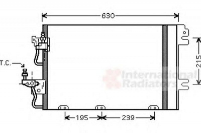 VAN WEZEL 37005366 -  Конденсатор, кондиционер